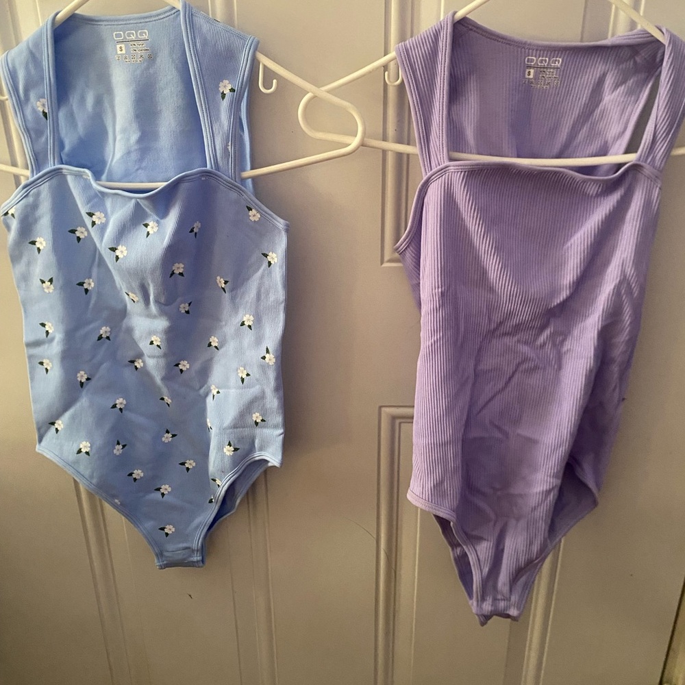 OQQ Two-Pack body’s suits size small NWOT